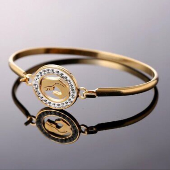 Hold.Stainless Steel gold plated bracelet - Picture 2 of 4